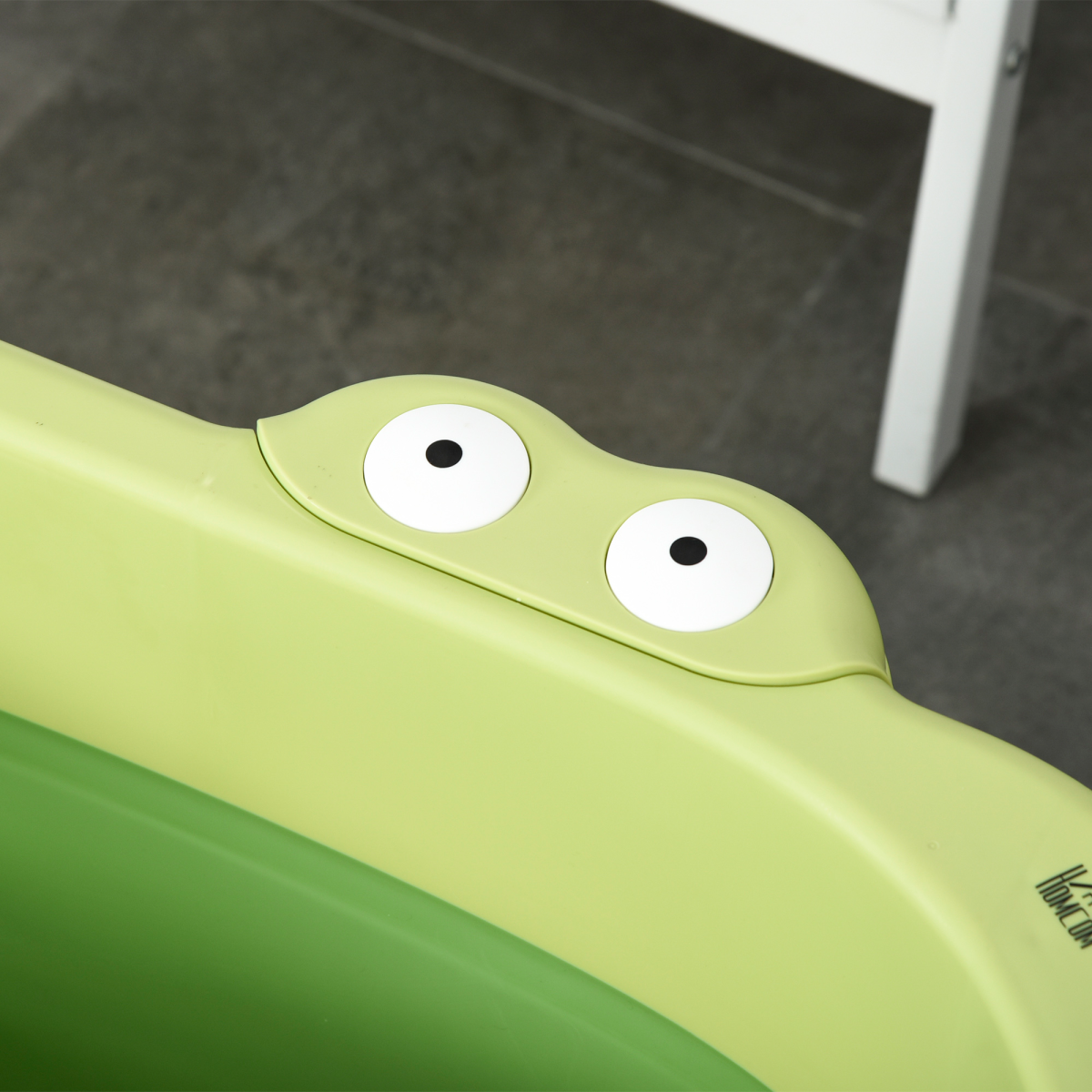 Foldable Baby Bathtub with Stool - Safe Bath for Newborns to Toddlers, Green