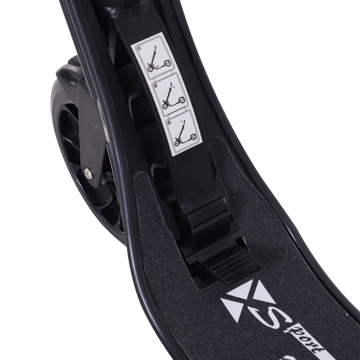 HOMCOM Folding Kick Scooter - Adjustable 95-105cm, Dual Big Wheels