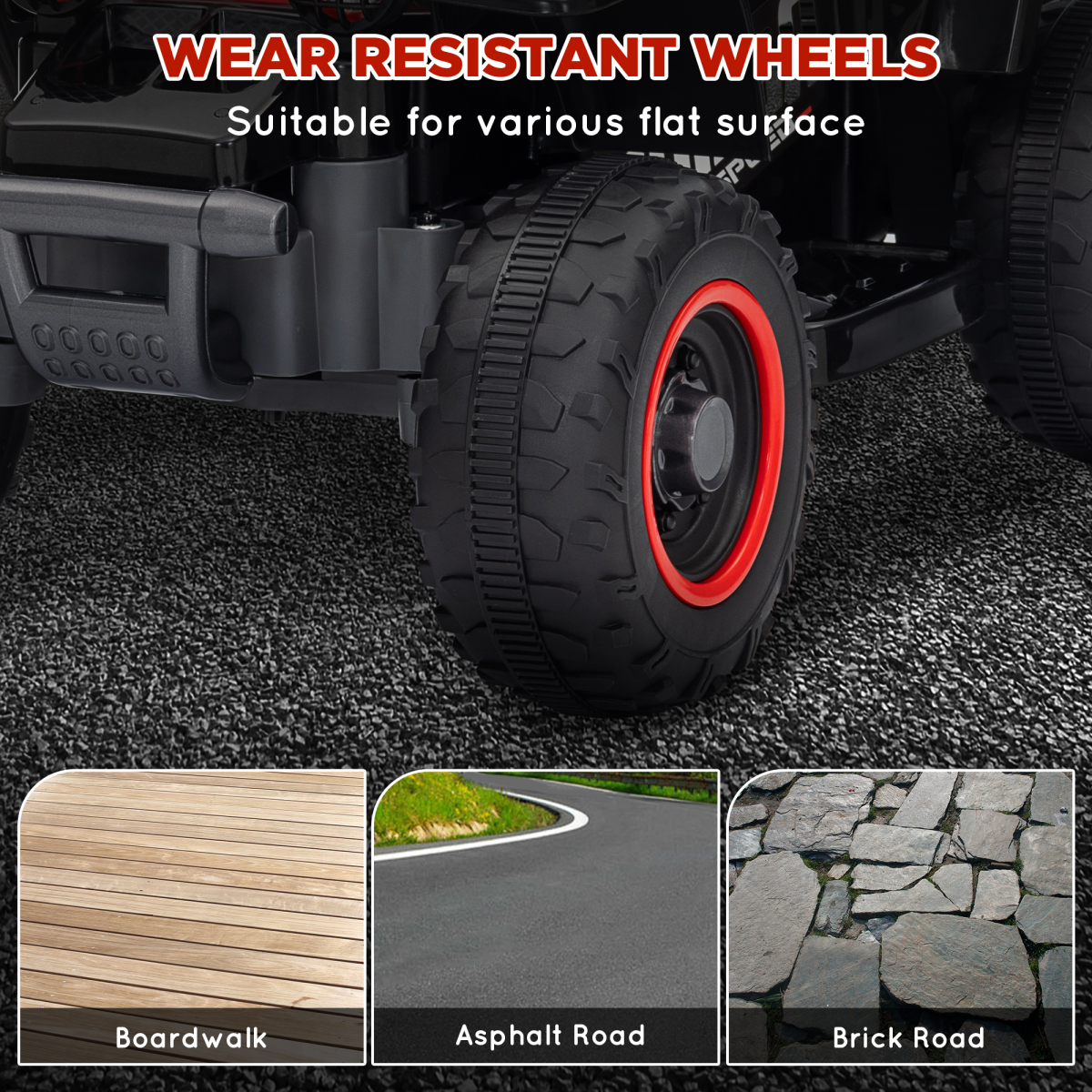 AIYAPLAY 6V Kids' Electric Quad Bike with Forward & Backward