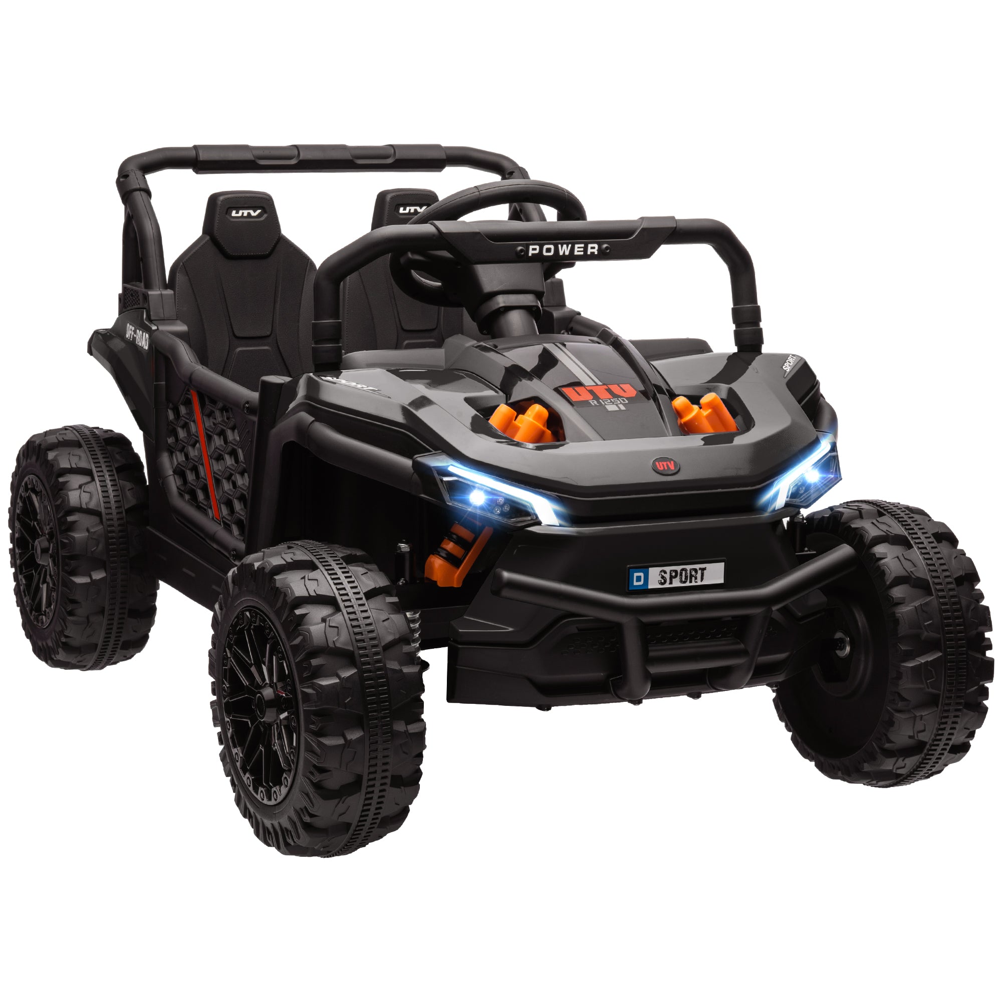 AIYAPLAY 12V Kids Ride-On Car: Dual Motors, Remote, Horn & USB
