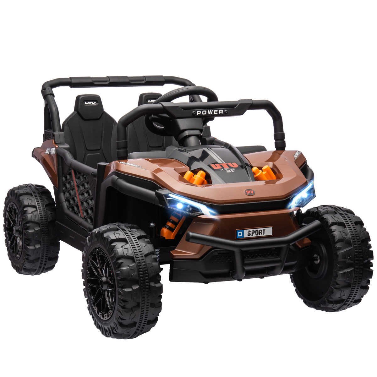 AIYAPLAY 12V Kids Ride-On Car: Dual Motors, Remote, Horn & USB