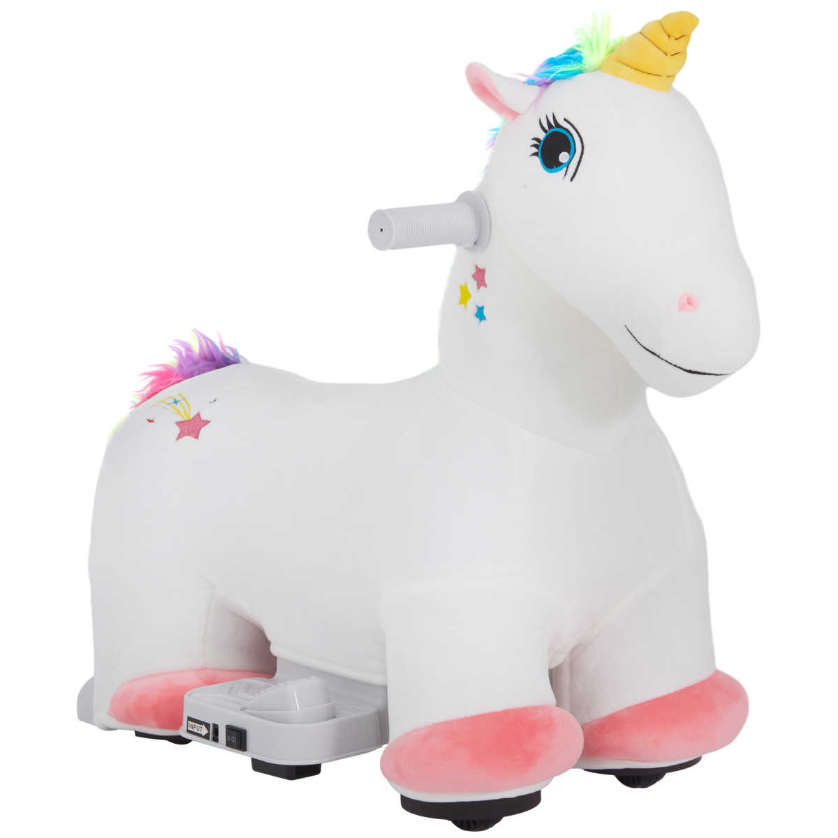 AIYAPLAY 6V Ride-On Unicorn with Music – 2 km/h