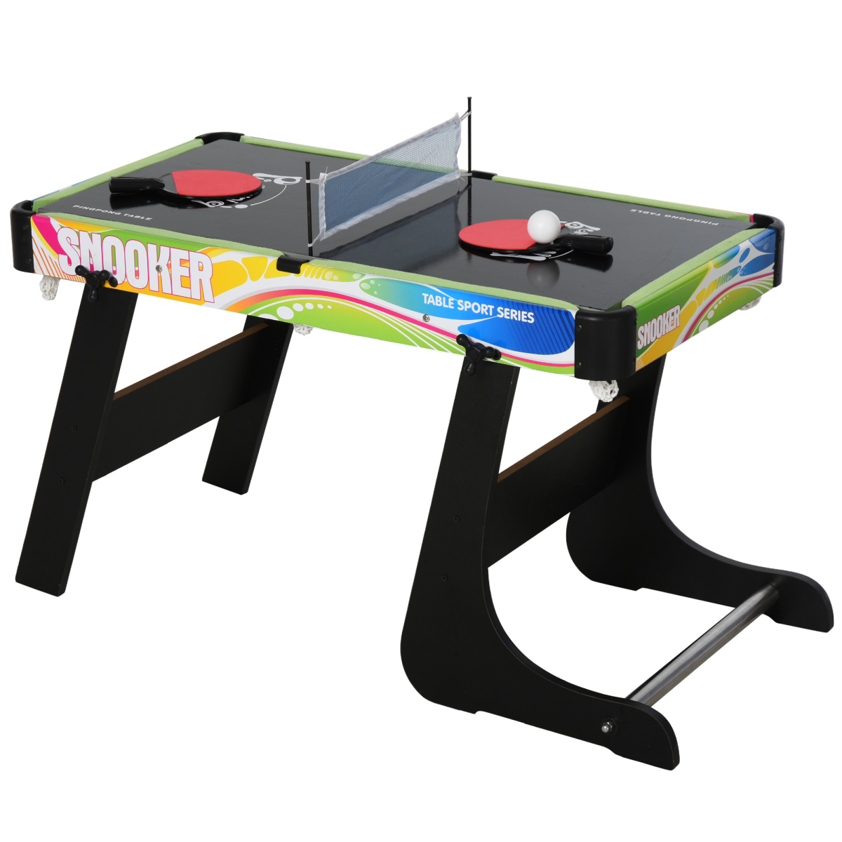 4-in-1 Foldable Game Table Hockey, Foosball, Table Tennis & Pool